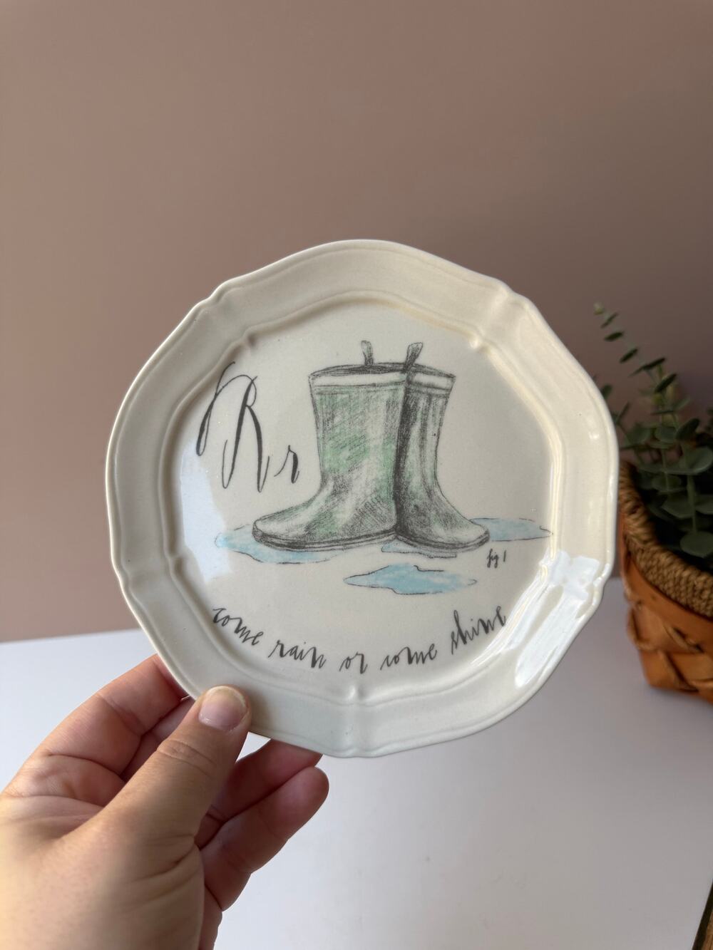 Anthropologie Linea Carta Dessert Canape Plate by Diva Pyari R Rainboots